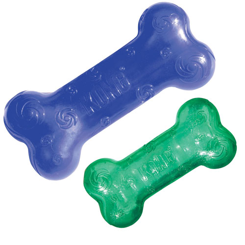 KONG Squeezz Bone available in Medium or Large