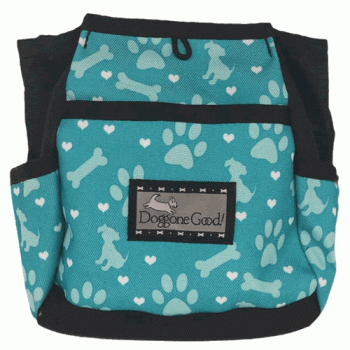 Doggone Good SPECIAL EDITION Jade Hearts Paws and Bones Rapid Rewards Training Treat Pouch