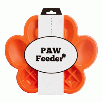 Paw Feeder Dog Bowl Orange