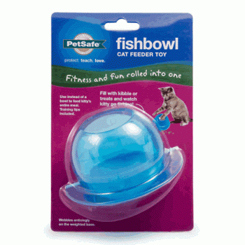 Fishbowl Cat Feeder Toy