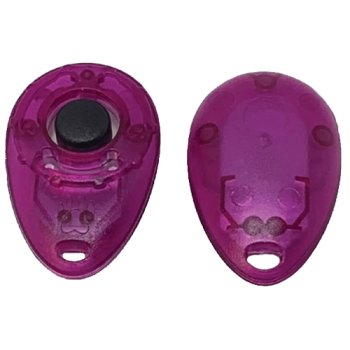 Purple Translucent Teardrop Clickers