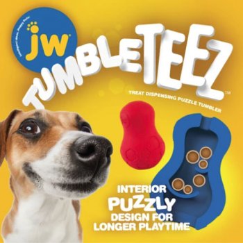 Tumble Teez challenging rubber dog toy