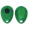 Green Translucent Teardrop Clickers