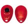 Red Translucent Teardrop Clickers