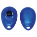Blue Translucent Teardrop Clickers